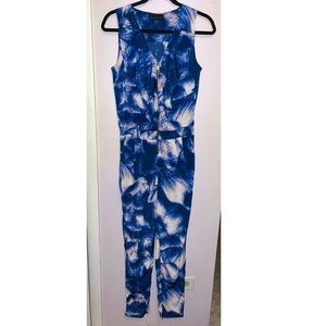 Navy blue cocktail jumpsuit